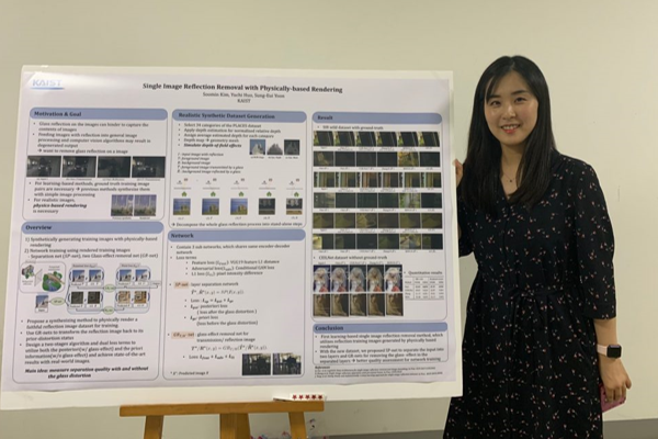 ▲CVPR2020Oral바카라사이트 벳무브의포스터발표(AIworkshop)당시모습