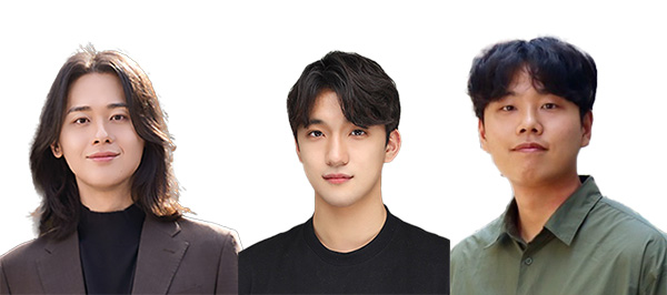▲ 유로보틱스 창업 멤버 3인의 모습. 왼쪽부터 유병호 대표, 오민호·이동규 공동 CTO(사진=유로보틱스)
