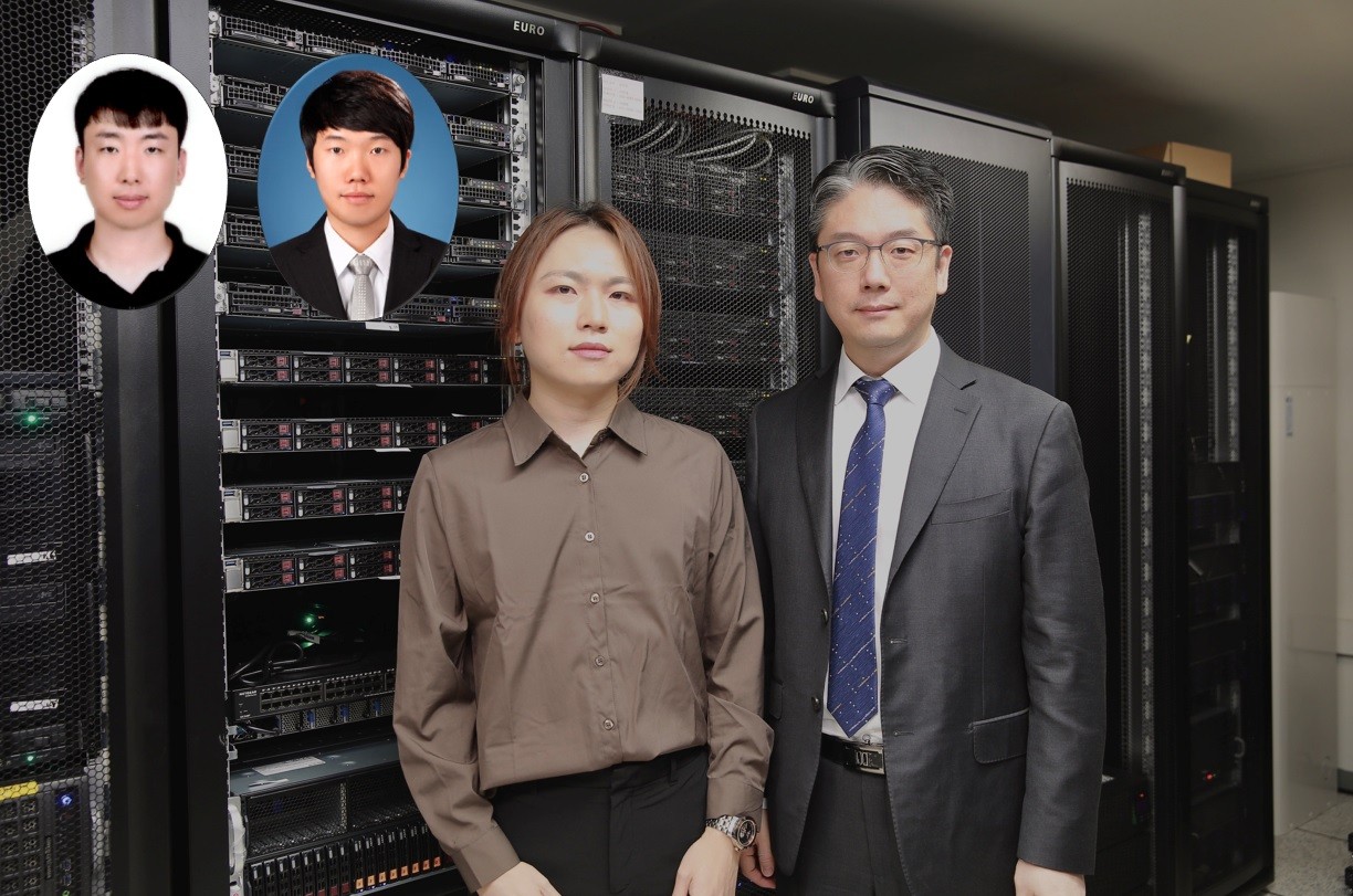 ▲한국과학기술원(바카라 가상 머니 사이트) 전산학부 김민수 교수팀. (왼쪽부터) 윤희용 박사과정, 한동형 박사과정, 오세연 박사과정, 김민수 교수(사진=바카라 가상 머니 사이트)