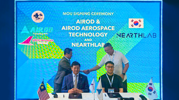 ▲니어스랩이 말레이시아 항공기 유지·보수 전문기업 토토 바카라 사이트 에어로스페이스(AIROD Aerospace)와 전략적 양해각서(MOU)를 체결했다.