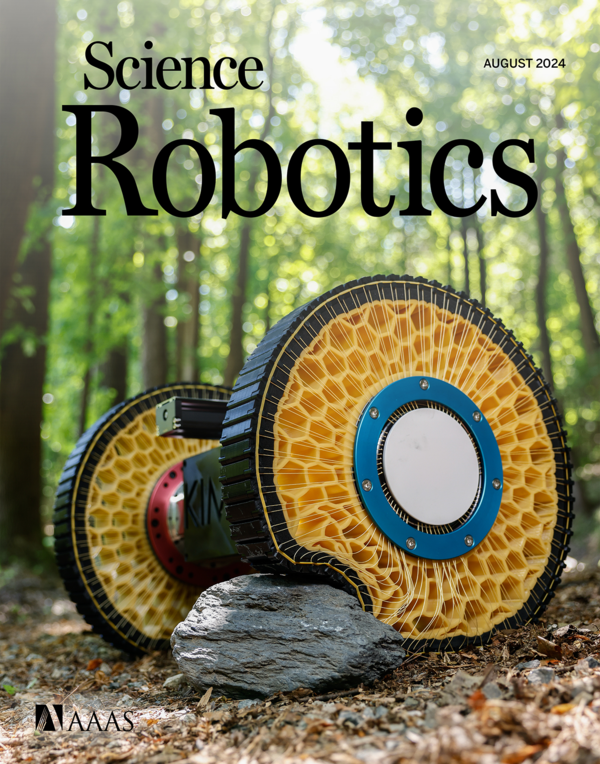 ▲사이언스 로보틱스(Science Robotics) (IF 26.1) 8월호의 표지 논문 게재