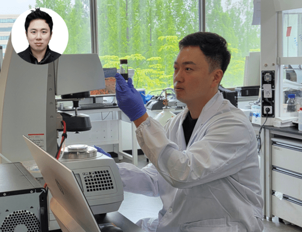 ▲(왼쪽부터) 스티브 박 교수, 박규순 박사과정 / 육군 소령