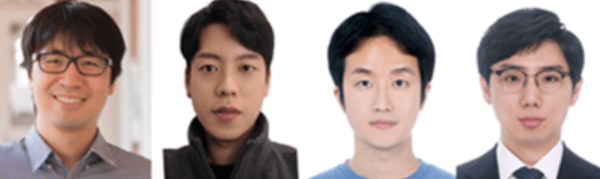 ▲글로벌기초연구실 토토 사이트 바카라 (사진 왼쪽부터) 고승우, 김영진, 조영근, 심인욱 교수