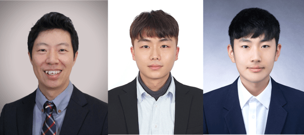 ▲(좌측부터) 이슬기 교수, 김재호 연구원, 이윤석 연구원