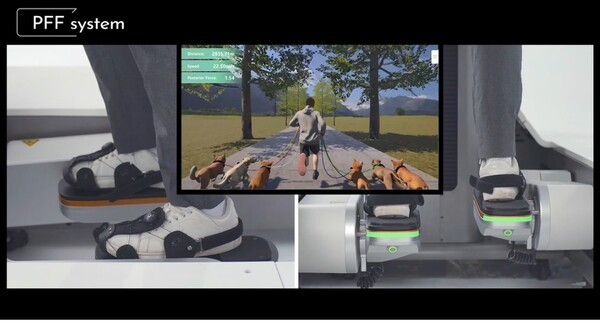 ▲ 재활바카라 전략 ‘모닝워크’의 VR 시스템 (사진=큐렉소).