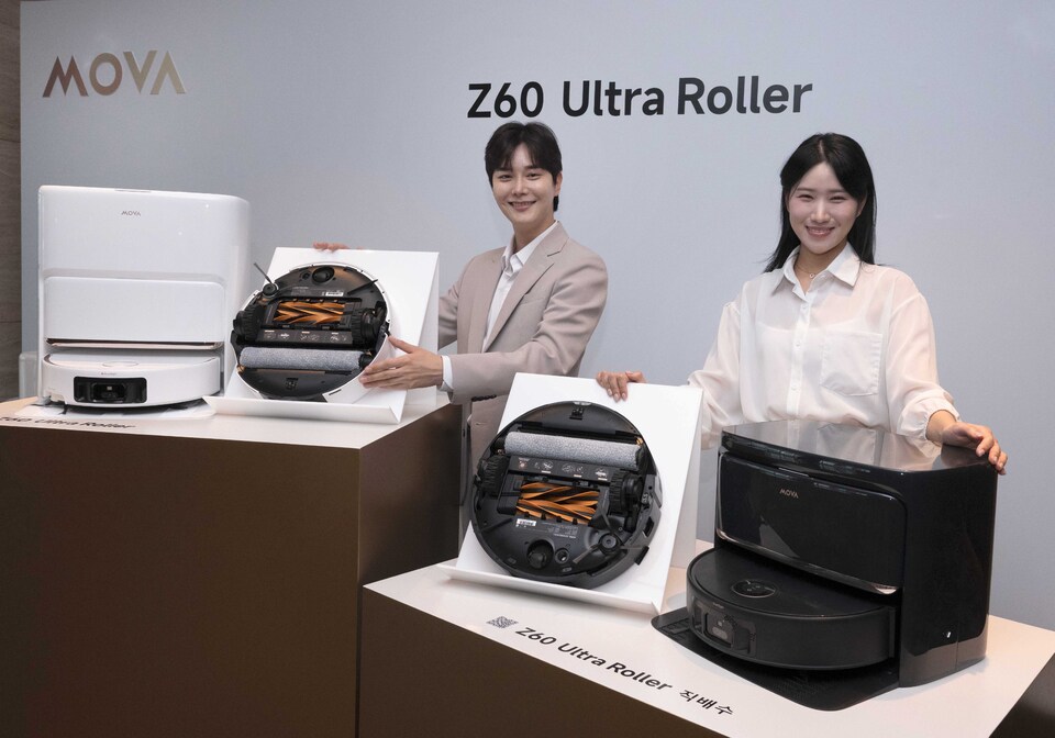 ▲글로벌 가전 브랜드 모바(MOVA)가 20일 콘래드 서울에서 기자간담회를 열고 슬롯사이트 벳페어 청소기 ‘Z60 울트라 롤러’를 공개했다.