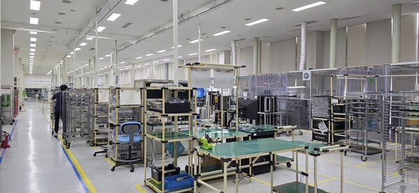 ▲알에스오토메이션 생산라인 모습.