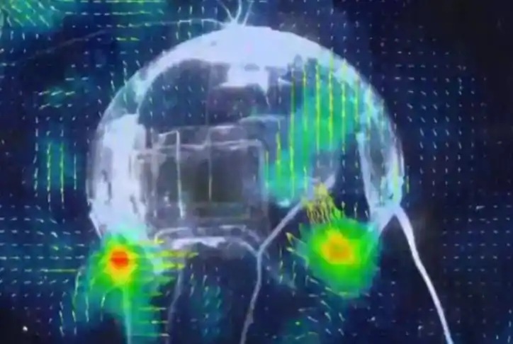 ▲중국 서북공업대학 기계전기공학부 타오카이 교수팀이 최근 투명한 해파리 형태의 생체 WBC247을 개발했다. (사진=런민왕)