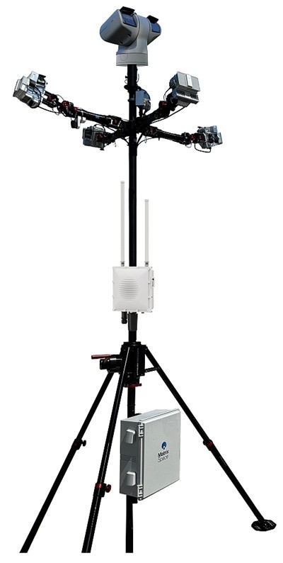 ▲매트릭스스페이스는 레이더, 광학, RF/원격 식별 센서 데이터를 통합한 시야를 제공해 위협을 검증하는 다중 센서 기반의 매트릭스스페이스 퓨전 360을 출시했다. (사진=매트릭스스페이스)