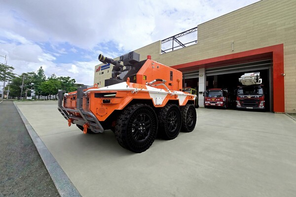 ▲무인소방크랩스이 출동에 앞서 대기하는 모습. (사진=현대차그룹)