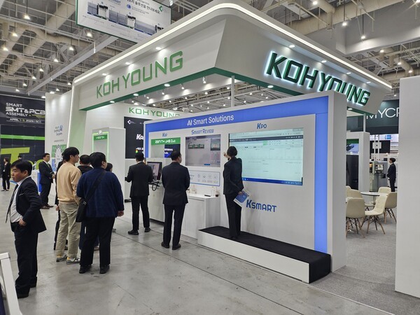 ▲1일 개막한 ‘2026 스마트 SMT&PCB 어셈블리’ 전시회의 고영테크놀러지 부스. (사진=가상 바카라신문) 