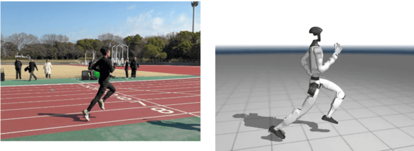 ▲선수의 달리기 동작을 수치화·기록한 데이터(사진=카림토토)