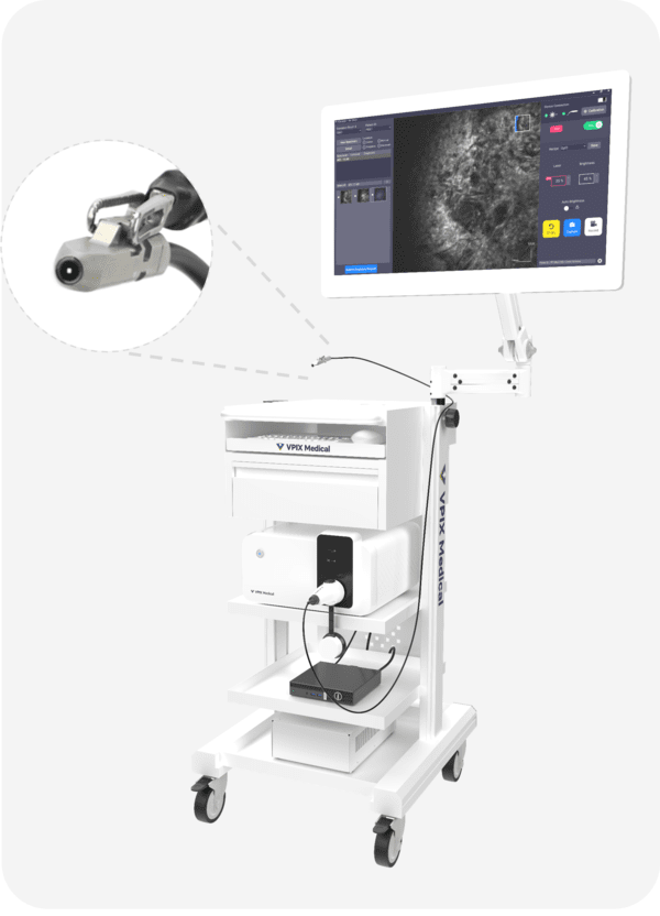  ▲브이픽스메디칼의 가상 바카라 디지털 생검 플랫폼 ‘cCeLL - In vivo with Drop-In Robo’ (사진=브이픽스메디칼)