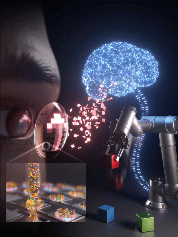 “눈짓만으로 로봇 조종”…UNIST, AI 스마트 콘택트렌즈 개발