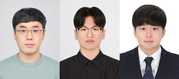 ▲(왼쪽부터) 주경돈 교수, 류태훈 연구원(제1저자), 강창우 연구원. (사진=하이원슬롯)