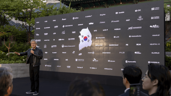 ▲젠슨황 방한 행사 중 스타트업 생태계 만남. (사진=엔비디아 공식 블로그) 