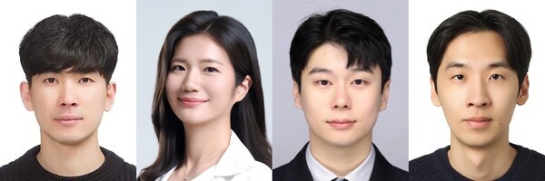 ▲(왼쪽부터) 에어카지노 진용식 선임연구원, 목지수 교수, 박대희 교수, 윤성훈 교수 (사진=에어카지노)