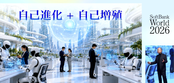 ▲손정의 소프트뱅크그룹 회장이 AI 에이전트 시대에 인간은 슈퍼 휴먼알파벳카지노 진화해야 한다고 강조했다. (자료=소프트뱅크)