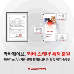 라바웨이브, 몸캠피싱 불법 촬영물 탐지 스피드 바카라 사이트 '라바 스캐너' 특허 출원