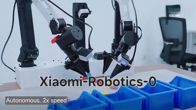 中 샤오미, 1세대 검증 슬롯사이트용 VLA 대형 모델 '샤오미-로보틱스-0' 공개