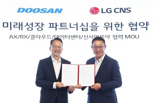 LG CNS, 두산과 손잡고 AI·바카라 온라인·데이터센터 협력 나선다