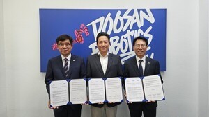 한국꽁 머니 카지노 3 만산업진흥원·두산로보틱스·KETI, 유럽시장 진출 확대 협약
